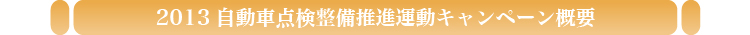 2013年度自動車点検整備推進協議会概要