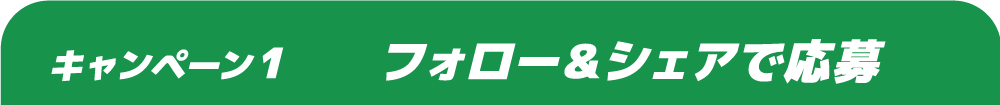 キャンペーン1 フォロー＆シェアで応募